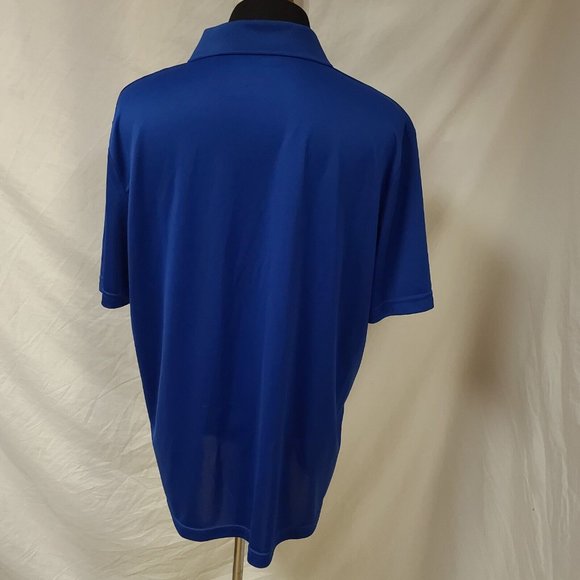 Genuine Merchandise Mens 2XL Blue Stripe MLB TX3 Cool Chicago Cubs Polo Shirt - Picture 7 of 10